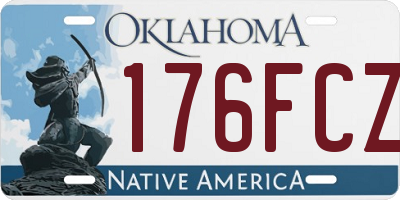 OK license plate 176FCZ