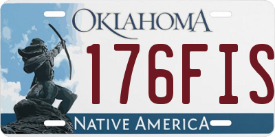 OK license plate 176FIS