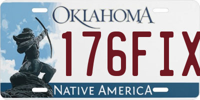 OK license plate 176FIX