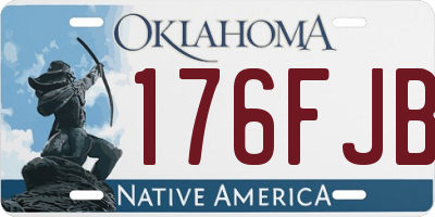 OK license plate 176FJB