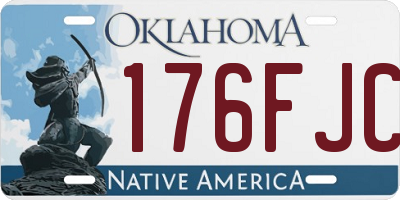 OK license plate 176FJC
