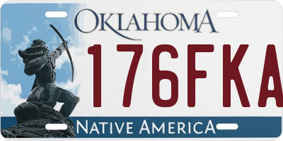 OK license plate 176FKA