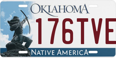 OK license plate 176TVE