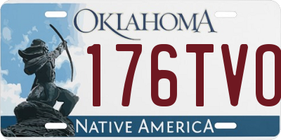 OK license plate 176TVO