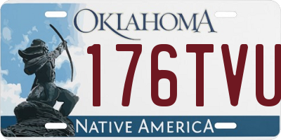 OK license plate 176TVU