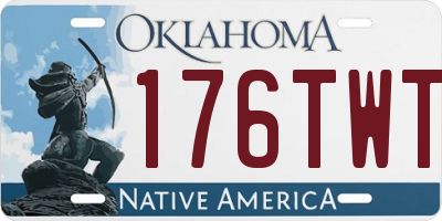 OK license plate 176TWT
