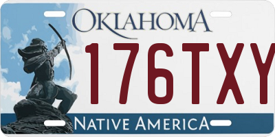 OK license plate 176TXY