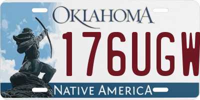 OK license plate 176UGW