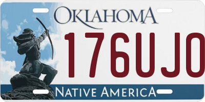 OK license plate 176UJO