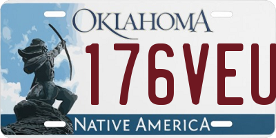 OK license plate 176VEU