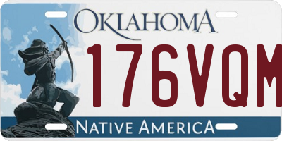 OK license plate 176VQM