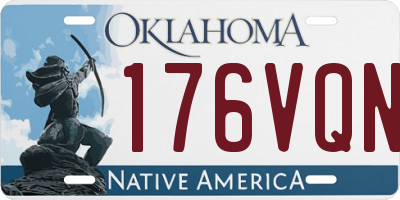OK license plate 176VQN