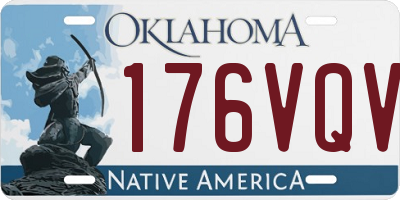 OK license plate 176VQV