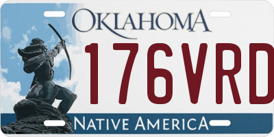 OK license plate 176VRD