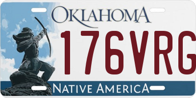OK license plate 176VRG