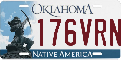 OK license plate 176VRN