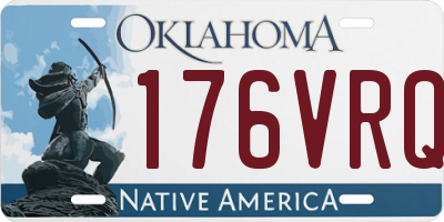 OK license plate 176VRQ