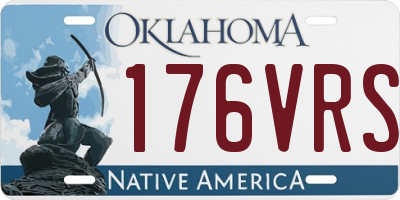 OK license plate 176VRS