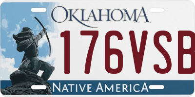 OK license plate 176VSB