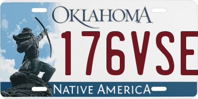 OK license plate 176VSE