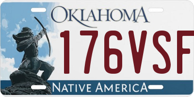 OK license plate 176VSF