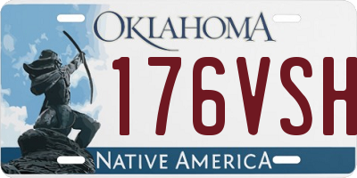 OK license plate 176VSH