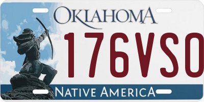 OK license plate 176VSO
