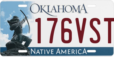 OK license plate 176VST