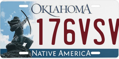 OK license plate 176VSV