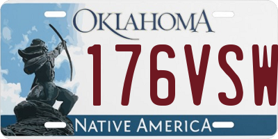 OK license plate 176VSW