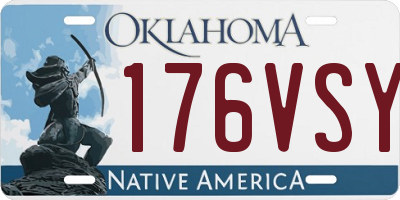 OK license plate 176VSY