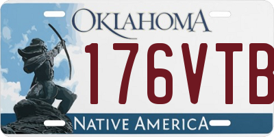 OK license plate 176VTB