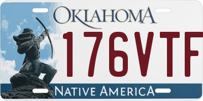 OK license plate 176VTF