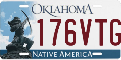 OK license plate 176VTG