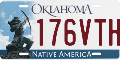OK license plate 176VTH