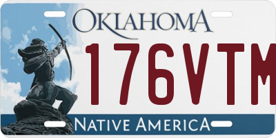 OK license plate 176VTM