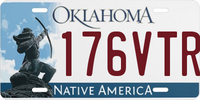 OK license plate 176VTR