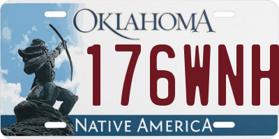 OK license plate 176WNH