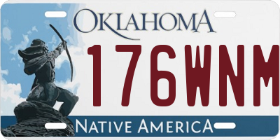 OK license plate 176WNM