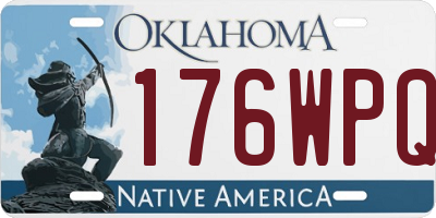 OK license plate 176WPQ