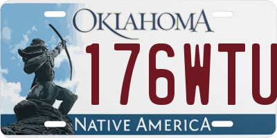 OK license plate 176WTU