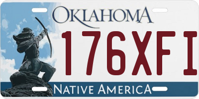 OK license plate 176XFI