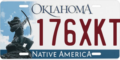 OK license plate 176XKT