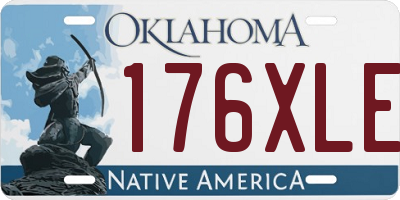 OK license plate 176XLE