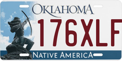 OK license plate 176XLF