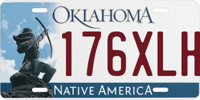 OK license plate 176XLH