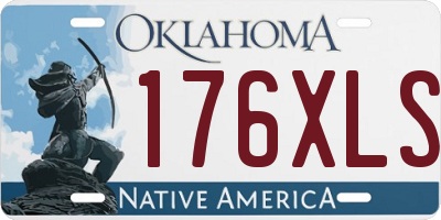 OK license plate 176XLS