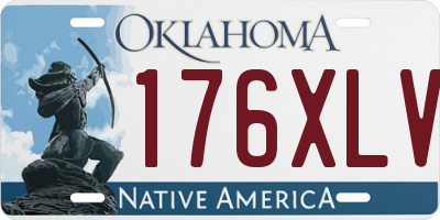 OK license plate 176XLV