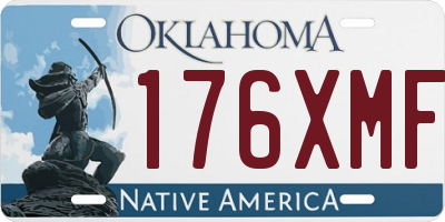 OK license plate 176XMF