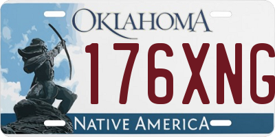 OK license plate 176XNG